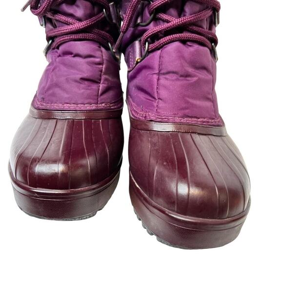SOREL Insulated Snow Winter Boots in Purple Women's Size 6 - Picture 5 of 12